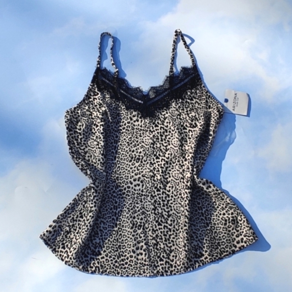 Cheetah Lace Tank Top, Slip Tank Dressy Slip Top Sexy Tank Blouse Classy Top